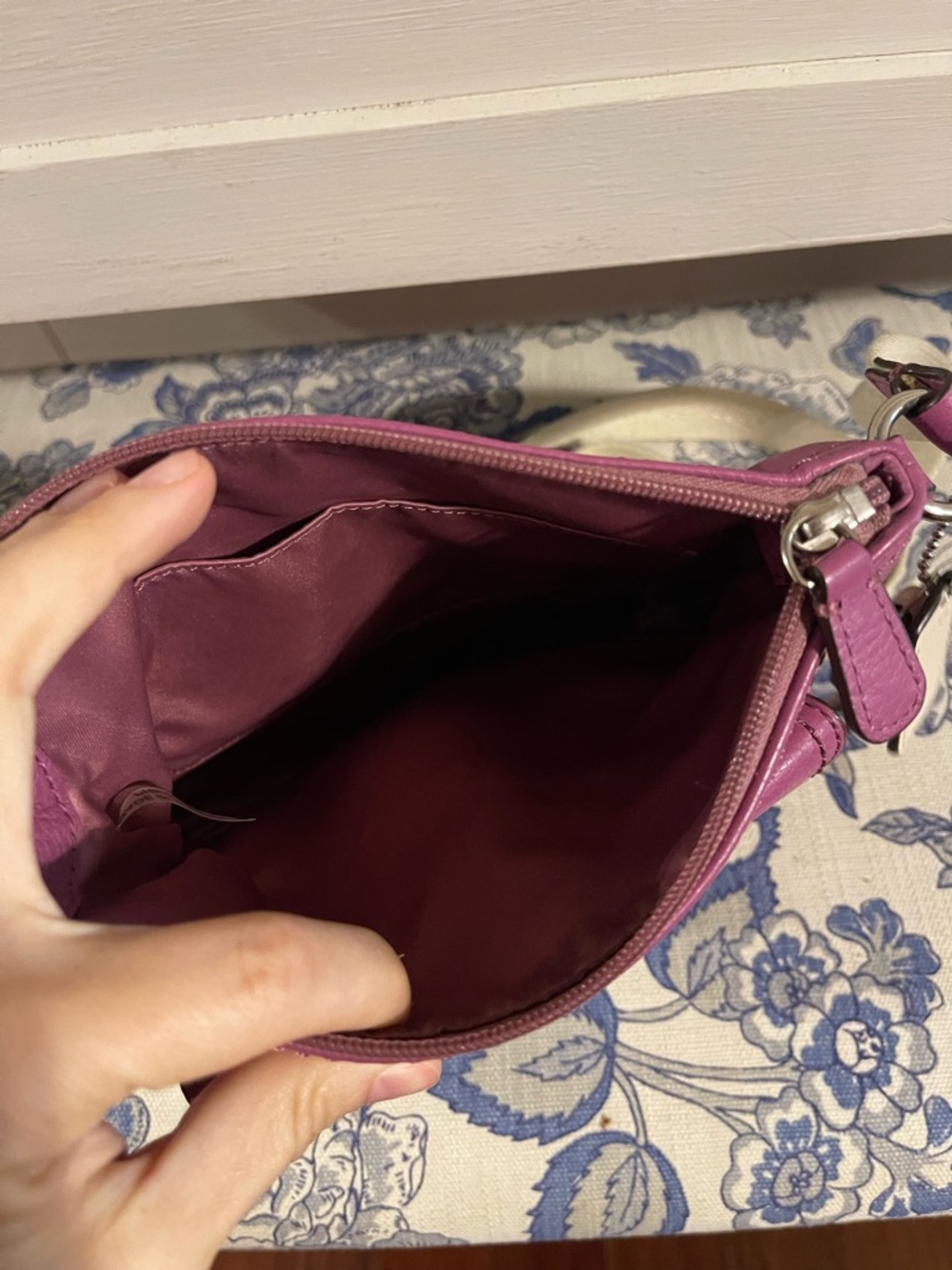 Coach Pebbled Leather Crossbody + Card Holder - Picture 4 of 8